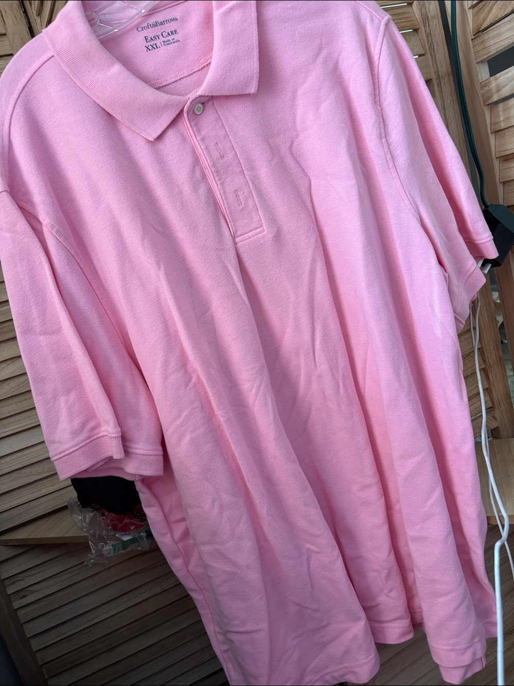 croft & barrow Men's Light Pink Polo Shirt XXL
